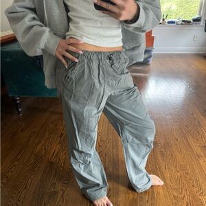 Zara Green Grey Cargo Pants